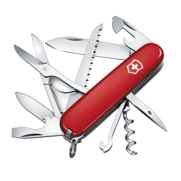 7611160100276 - V-137 13 Taschenwerkzeug Offiziersmesser Huntsman Rot (V-137 13) - Victorinox