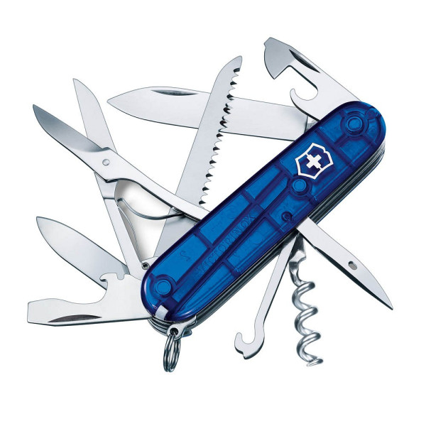 7611160105974 - Huntsman 13713T2 Schweizer Taschenmesser Anzahl Funktionen 15 Blau (transparent)