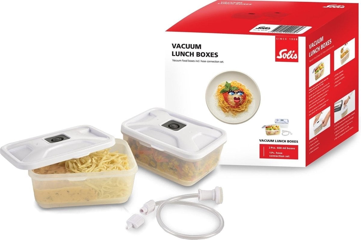 7611210922858 - Vakuum-Lunchbox - Frische-Schalen - 600 ml - 2 Stück