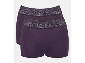 7611358184088 - sloggi - Menstruations Shorts - Eggplant XXS - sloggi Period Pants - Unterwäsche für Frauen