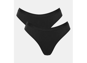 7611358850372 - sloggi - Slip mit hohem Beinausschnitt - Black 000S - sloggi Go Casual - Unterwäsche für Frauen