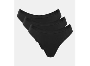 7611358850600 - sloggi - Slip mit hohem Beinausschnitt - Black 00XS - sloggi Go Casual - Unterwäsche für Frauen