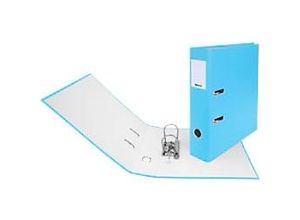 7611365200870 - Plasti-Color Ordner DIN A4 70 mm Hellblau 2 Ringe 10740706U Pappkarton PP (Polypropylen) Hochformat