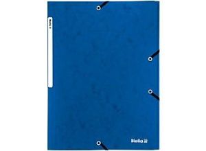 7611365322121 - Gummibandmappe 017840105 DIN A4 Blau Pappe 235 x 32 cm