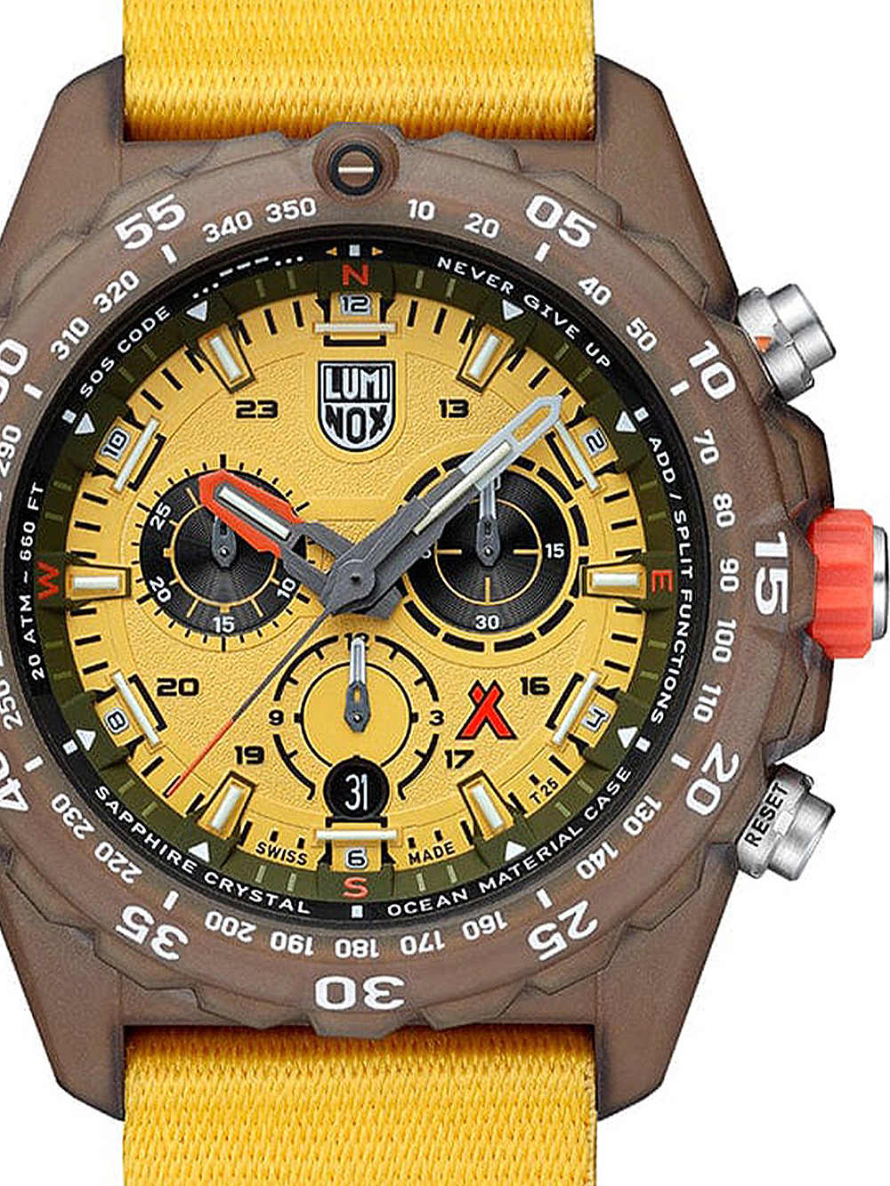 7611382617569 - XB3745ECO Bear Grylls Survival Eco Master Chronograph Herrenuhr 45mm 20ATM