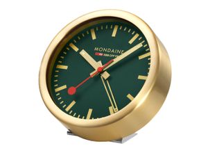 7611382623027 - MONDAINE® Tischuhr Swiss Railways Clock gold