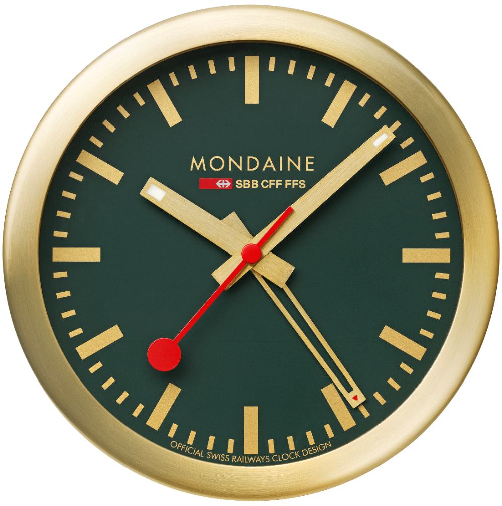 7611382635921 - A997MCAL66SBG1 gold-grüne mini Wanduhr Tischuhr & Wecker 125 cm 7611382635921 - A997MCAL66SBG1 gold-grüne mini Wanduhr Tischuhr & Wecker 125 cm