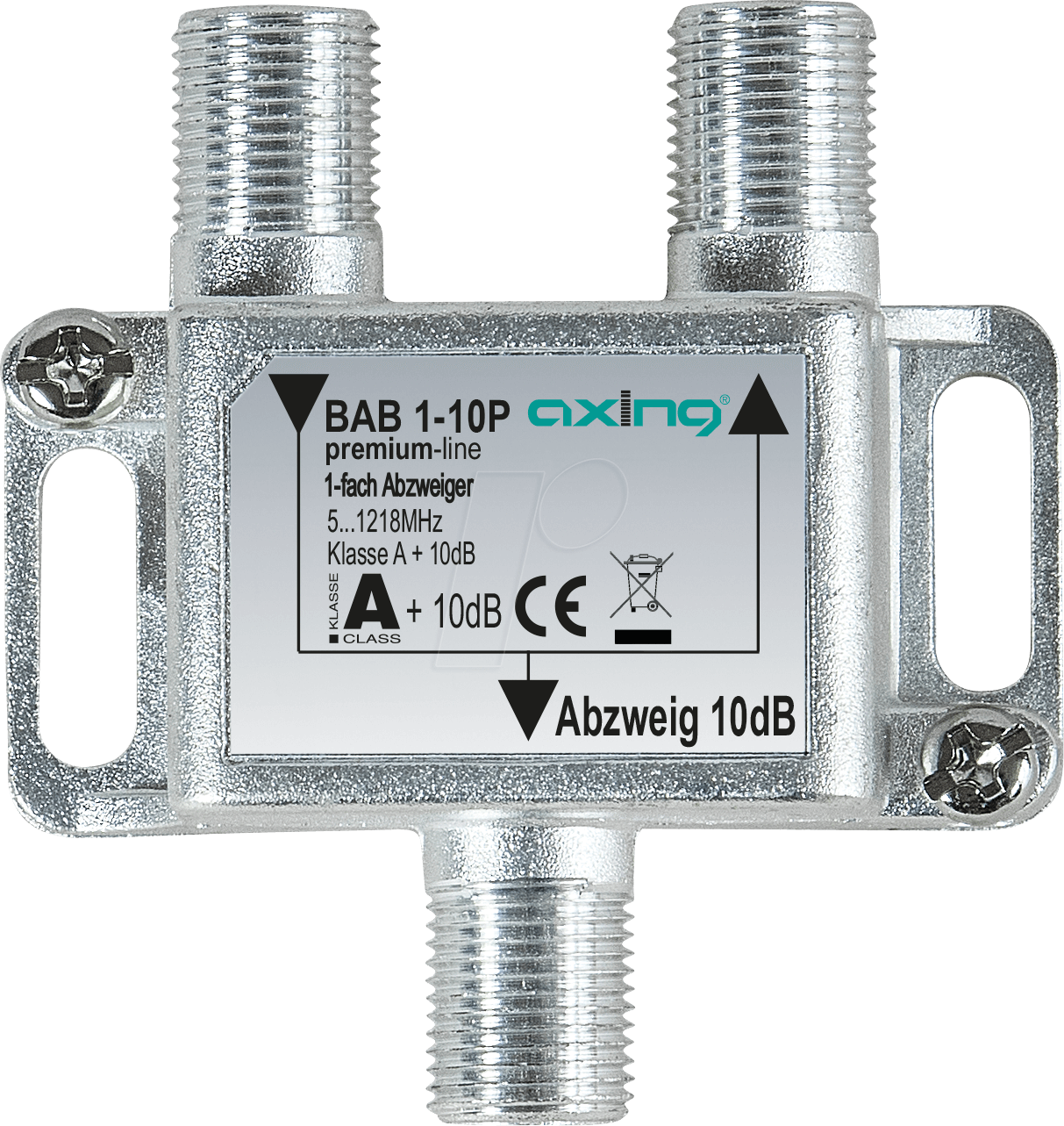 7611682005660 - Axing BAB 1-10P Kabelsplitter Grau 7611682005660