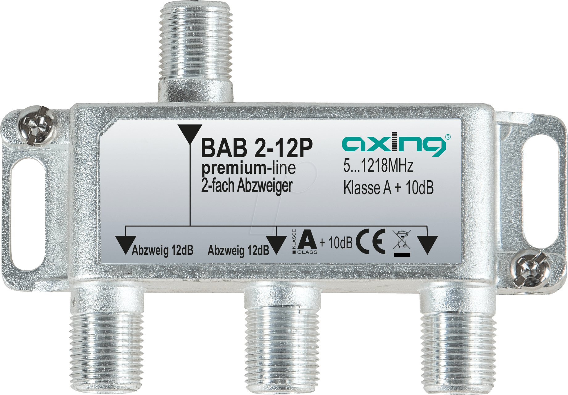 7611682005738 - BAB 2-12P - Abzweiger 5-1218 MHz 2-fach 12 dB