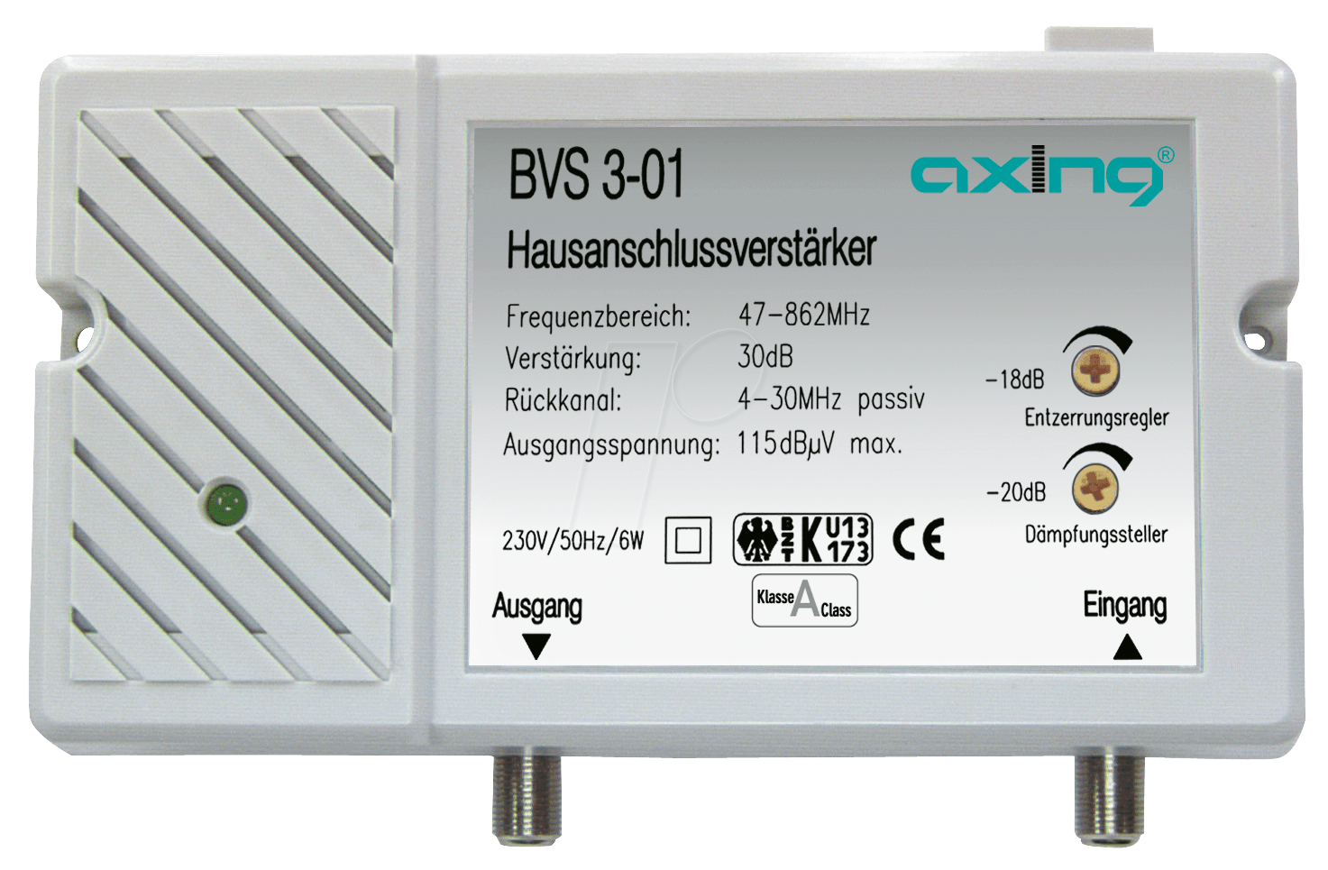 7611682031034 - BVS 3-01 - Hausanschlussverstärker Breitbandkabel-Verstärker 30 dB