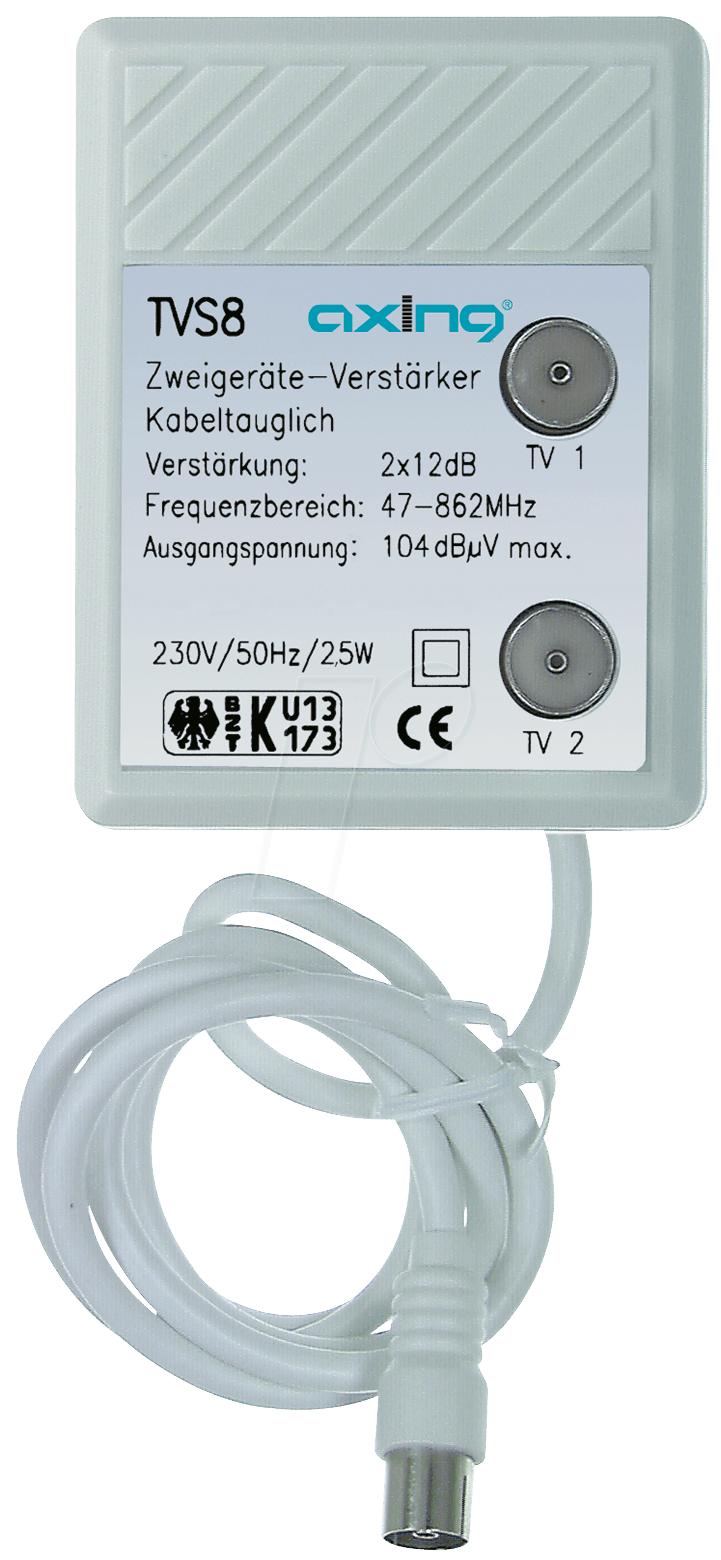 7611682060089 - TVS 8-01 - Geräteverstärker für 2 Geräte 2 x 12 dB