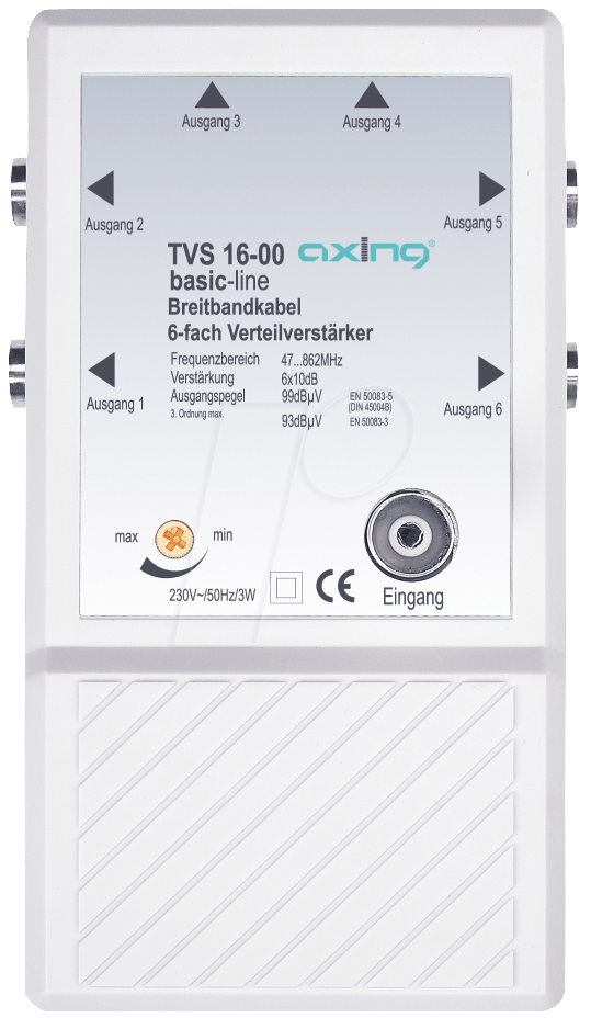 7611682060164 - TVS 16-00 - Verteilverstärker 6 Ausgänge