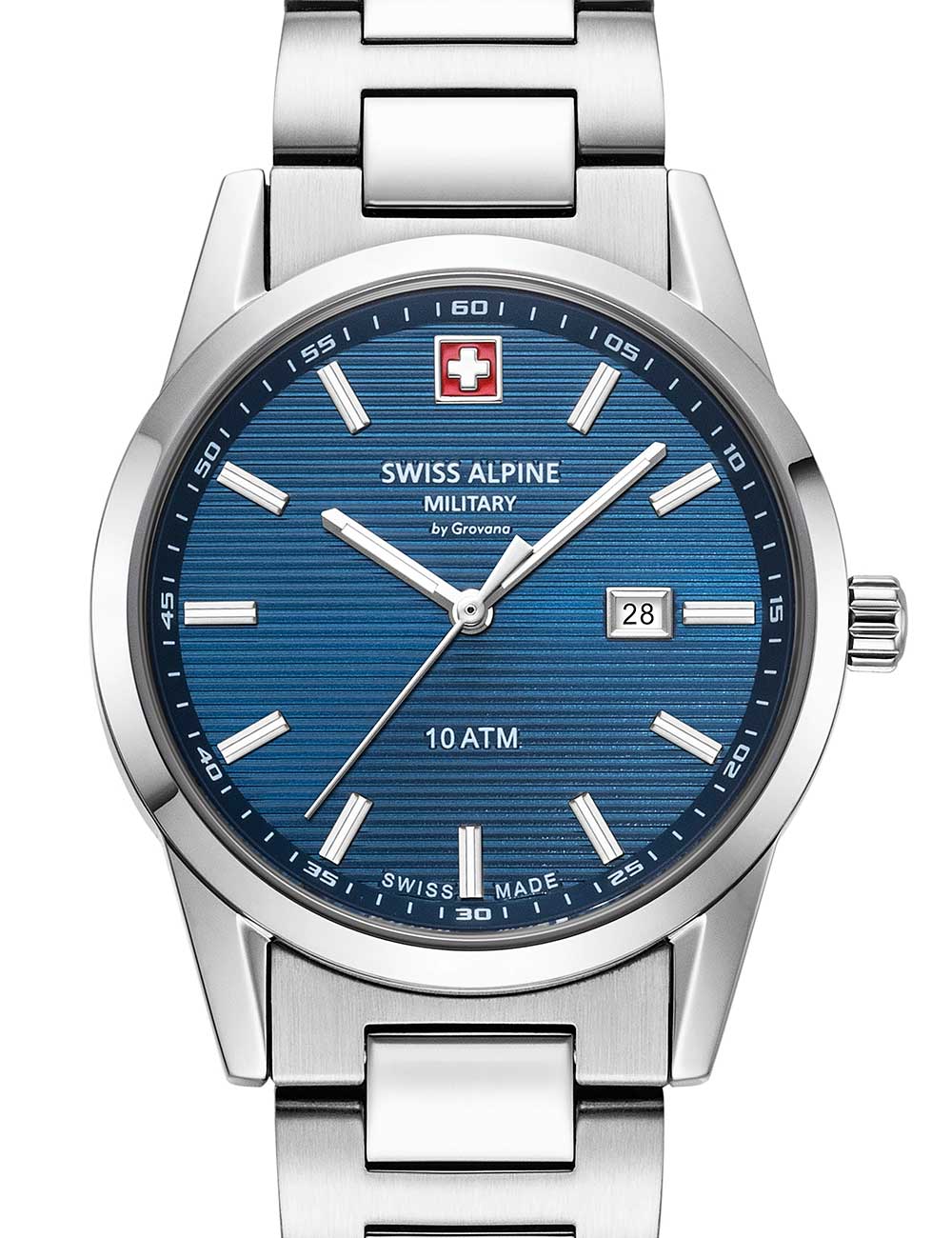7611751180977 - 77671135 Damenuhr Argos silber blau 34mm 10ATM