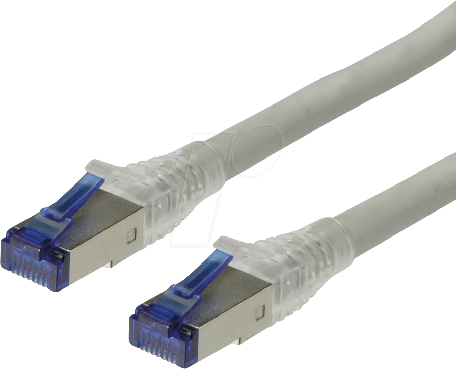 7611990110629 - Roline 21150878 RJ45 Netzwerkkabel Patchkabel CAT 6a S FTP 7000 m Grau doppelt geschirmt Halogenfrei Flammwidrig 1 St