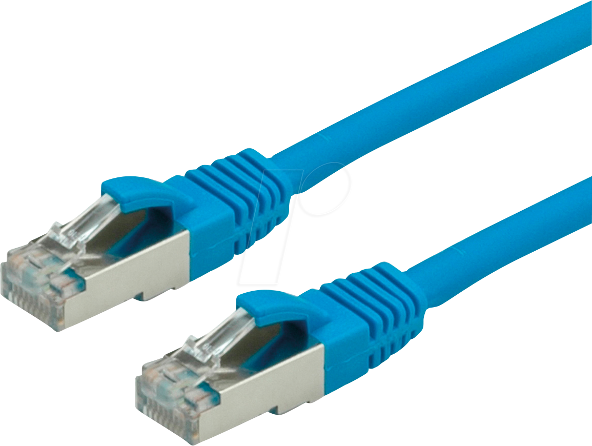 7611990113422 - 21991224 - Patchkabel Cat6 S FTP PIMF blau 05m