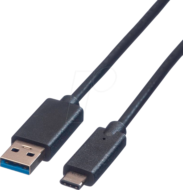 7611990117222 - Roline - USB-Kabel - USB Typ A (M) zu USB-C (M) - USB 31 - 50 cm - geformt