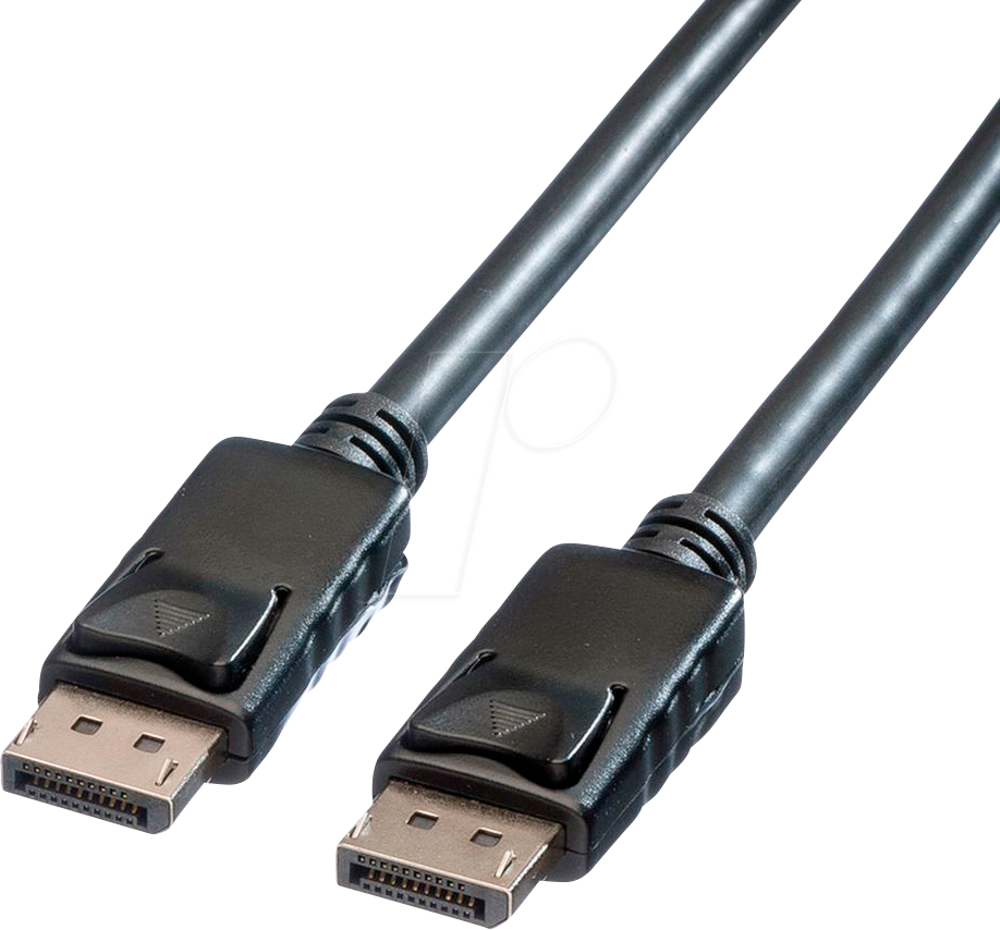 7611990118076 - Roline DisplayPort Anschlusskabel DisplayPort Stecker 750 m Schwarz 11045604 Geschirmt DisplayPort-Kabel