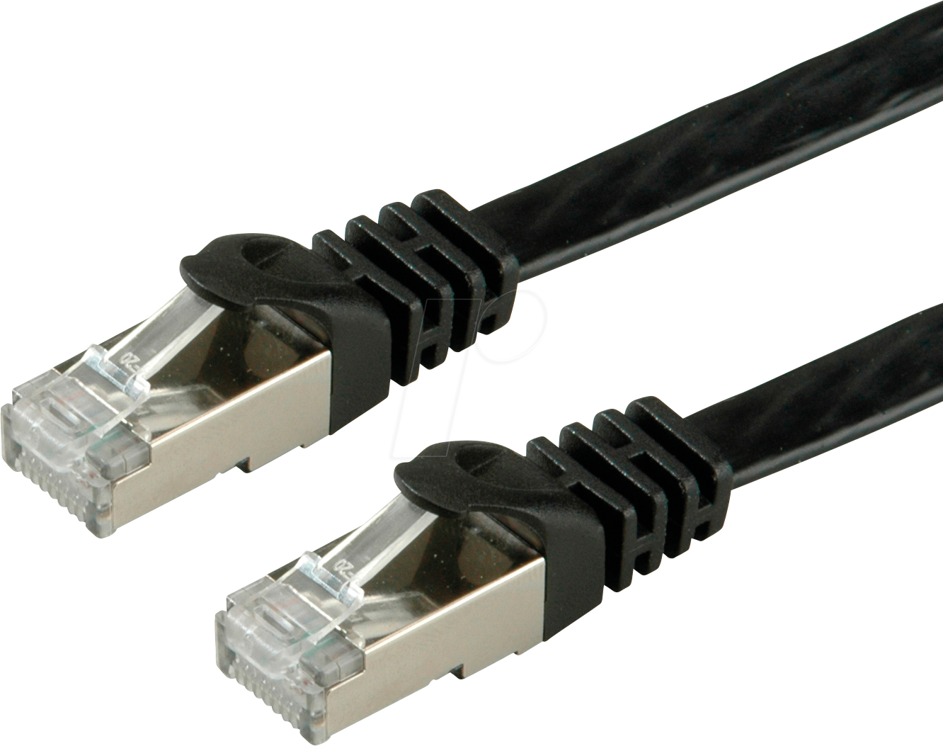 7611990123803 - 21990970 - Cat6 Flachkabel FTP schwarz 05m