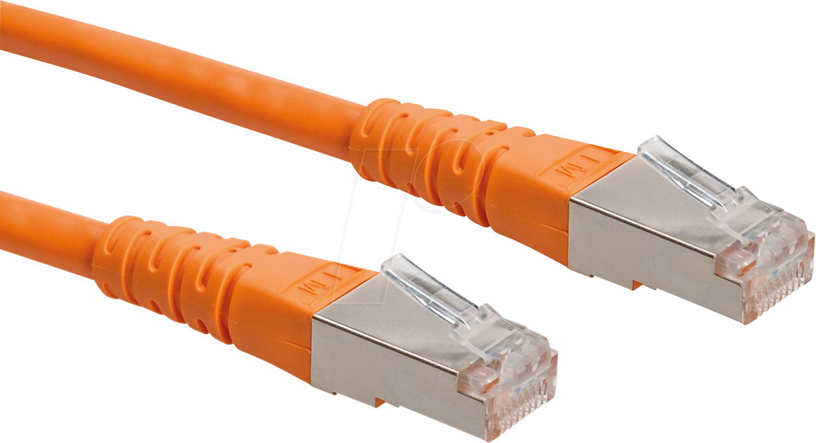 7611990124060 - Roline - S FTP-(PiMF-)Patchkabel Kat6 orange 30m