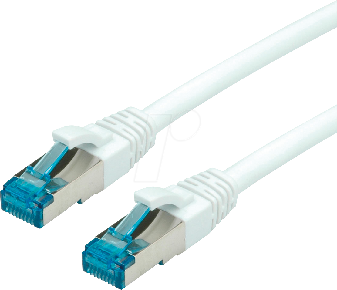 7611990124244 - 21991971 - Patchkabel Cat6a S FTP PIMF weiß 1m