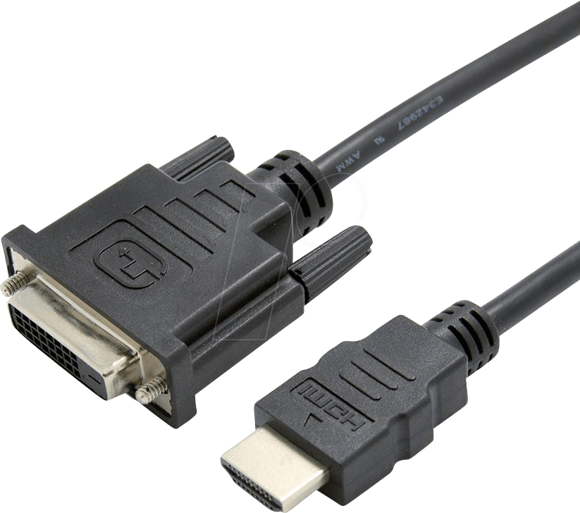 7611990128839 - VALUE - Videoadapter - DVI-D weiblich zu HDMI männlich - 15 cm - Schwarz