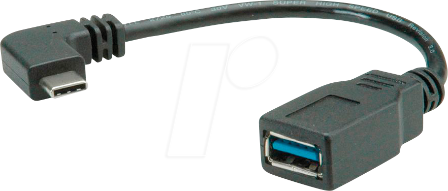 7611990131006 - USB-Kabel usb 32 Gen1 (usb 30   usb 31 Gen1) usb-c® Stecker usb-a Buchse 015 m Schwarz - Roline