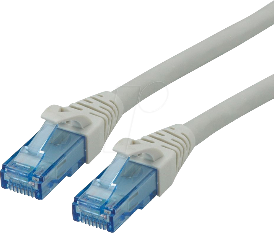 7611990137114 - Roline - Patch-Kabel - RJ-45 (m) bis RJ-45 (m) - 2 m - utp - cat 6a - halogenfrei geformt verseilt - Grau (21152702) (21152702)