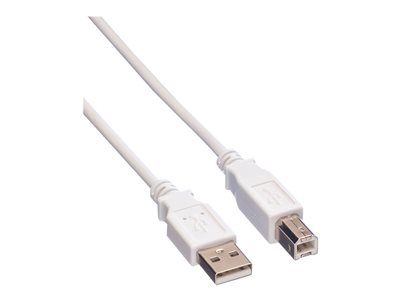 7611990138098 - USB 20 Kabel Typ A-B weiss 18m