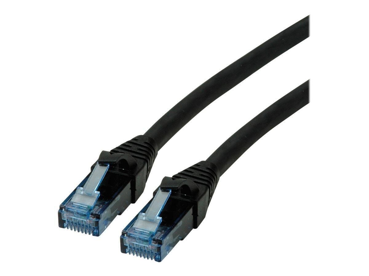 7611990138845 - Roline Patch-Kabel RJ-45 (M) zu RJ-45 (M) 30 cm UTP CAT 6a schwarz (21152986)