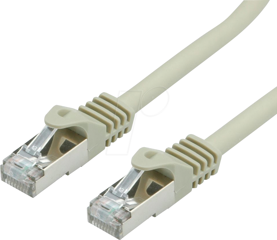 7611990139668 - 21990851 - Patchkabel Cat7 Rohkabel S FTP grau 1 m