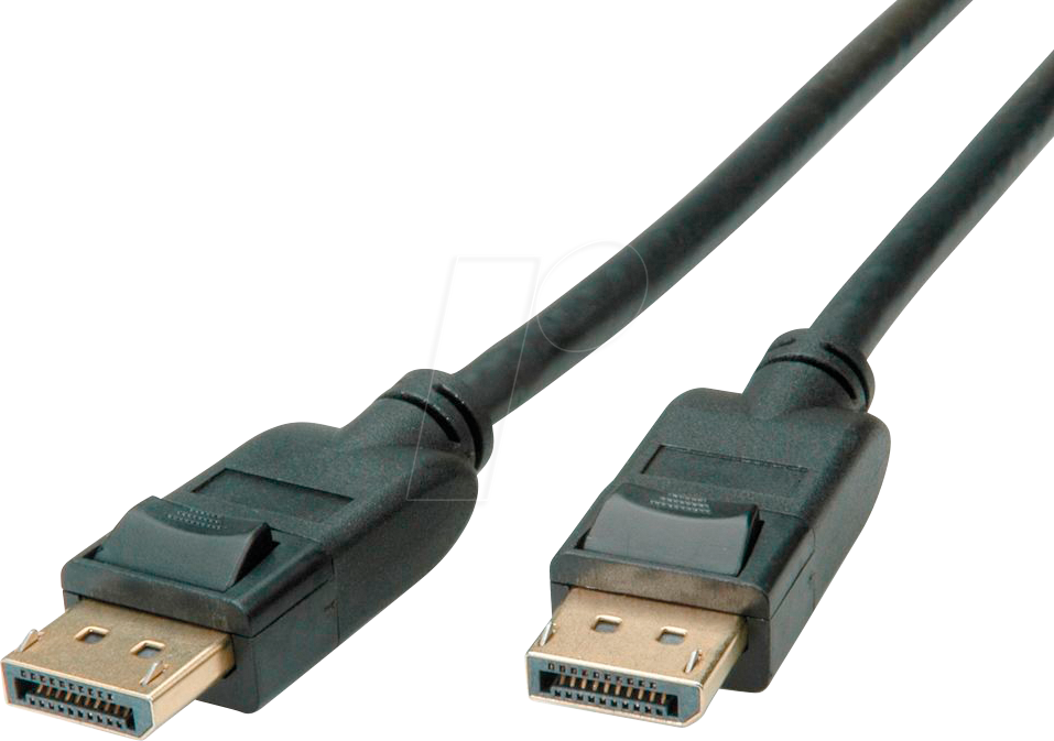 7611990142828 - Roline DisplayPort Anschlusskabel DisplayPort Stecker DisplayPort Stecker 200 m Schwarz 11045811 Geschirmt DisplayPort-Kabel