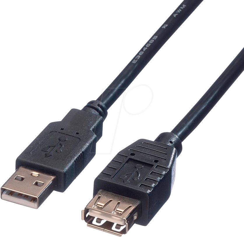 7611990144242 - 11028948 - USB 20 Kabel A St auf A Bu 18 m