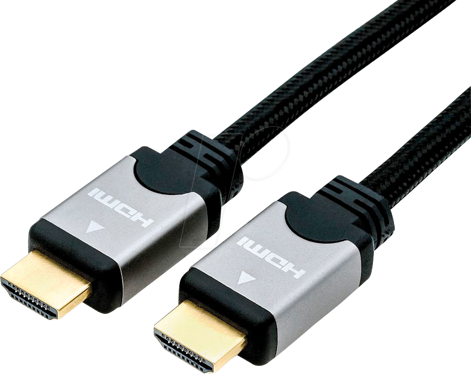 7611990144372 - Roline HDMI Anschlusskabel HDMI-A Stecker HDMI-A Stecker 500 m Mehrfarbig 11045853 High Speed-HDMI mit Ethernet HDMI-Kabel