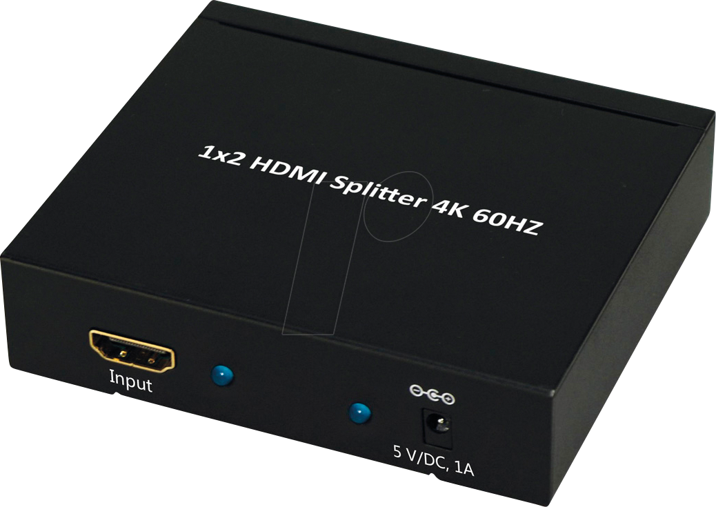 7611990146673 - 14993582 HDMI-Splitter 4096 x 2160 Pixel Schwarz