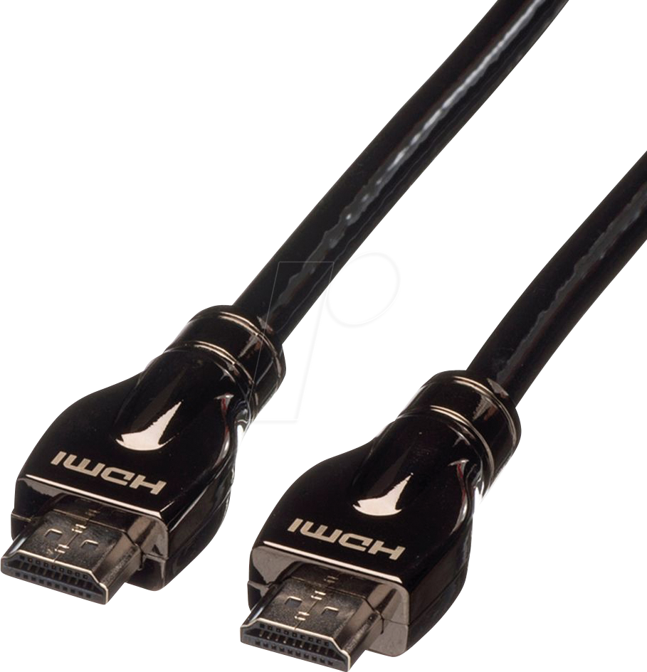 7611990148257 - Roline HDMI Anschlusskabel HDMI-A Stecker HDMI-A Stecker 1500 m Schwarz 11045686 Ultra HD (4k) HDMI mit Ethernet HDMI-Kabel