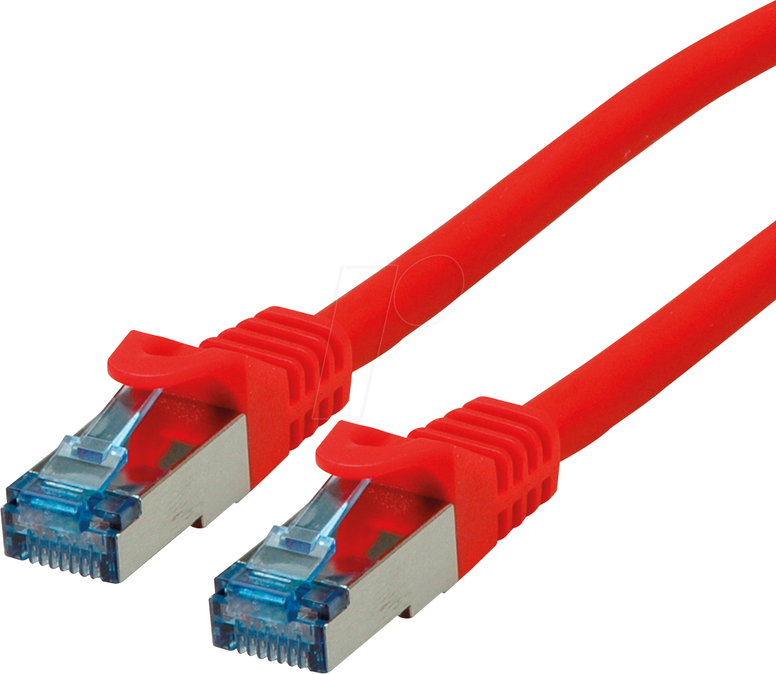 7611990153947 - Roline 21152816 RJ45 Netzwerkkabel Patchkabel CAT 6a S FTP 750 m Rot doppelt geschirmt Halogenfrei Flammwidrig 1 St