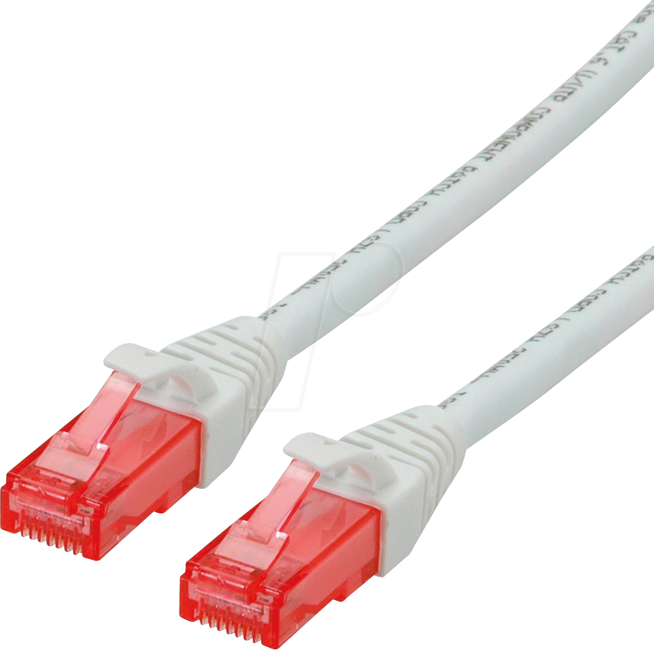 7611990172238 - Roline - Patch-Kabel - RJ-45 (m) bis RJ-45 (m) - 5 m - utp - cat 6 - halogenfrei geformt verseilt - wei (21152565) (21152565)