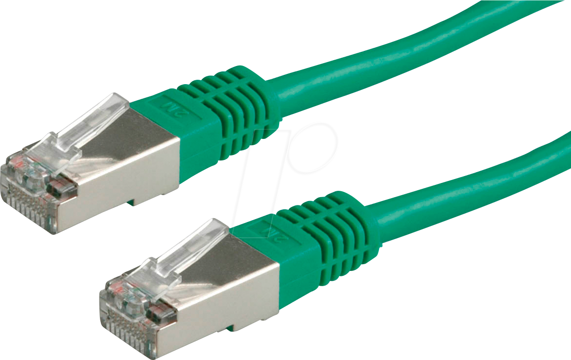 7611990177400 - 21991323 RJ45 Netzwerkkabel Patchkabel cat 6 s ftp 050 m Grün 1 St - Value