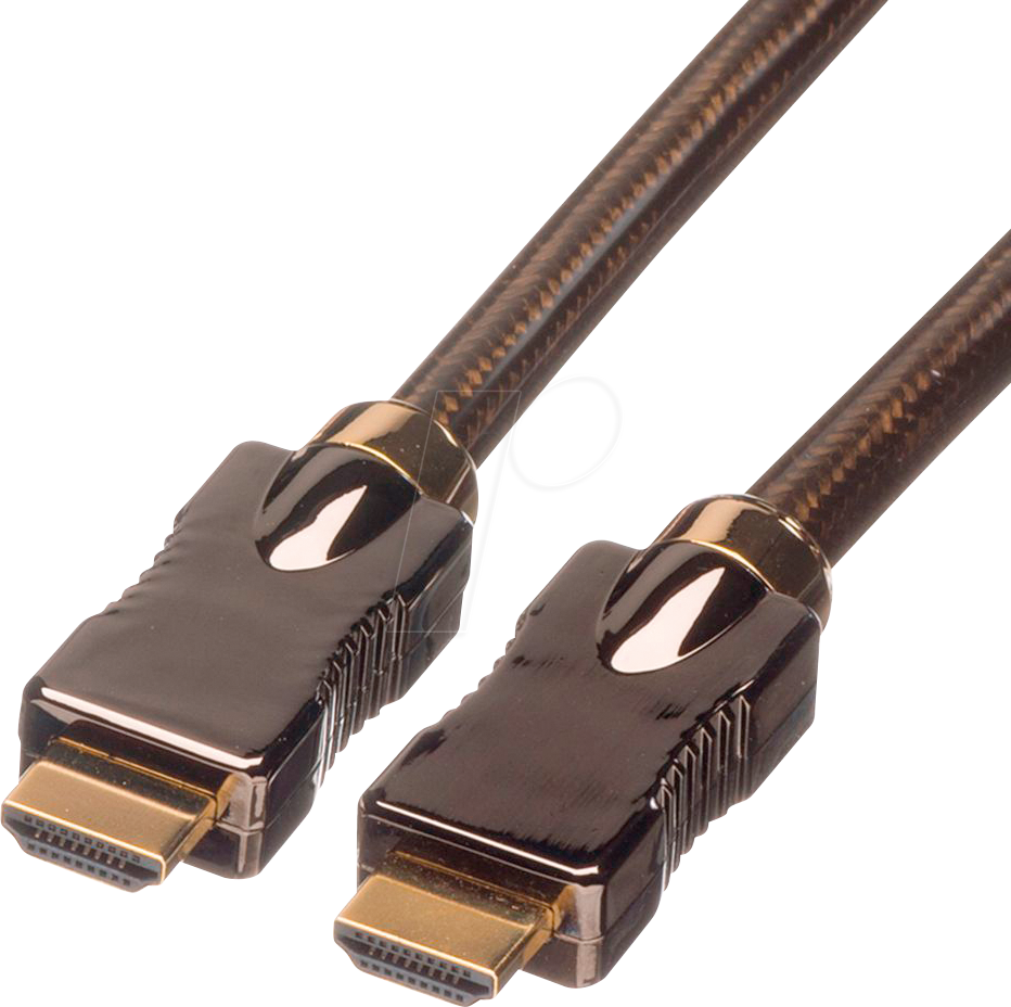 7611990178544 - Roline HDMI Anschlusskabel HDMI-A Stecker HDMI-A Stecker 150 m Schwarz 11045688 Ultra HD (4k) HDMI mit Ethernet HDMI-Kabel