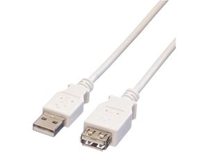 7611990189298 - ITB - Value USB-Kabel usb 20 usb-a Stecker usb-a Buchse 300 m Weiß Geschirmt 11998961