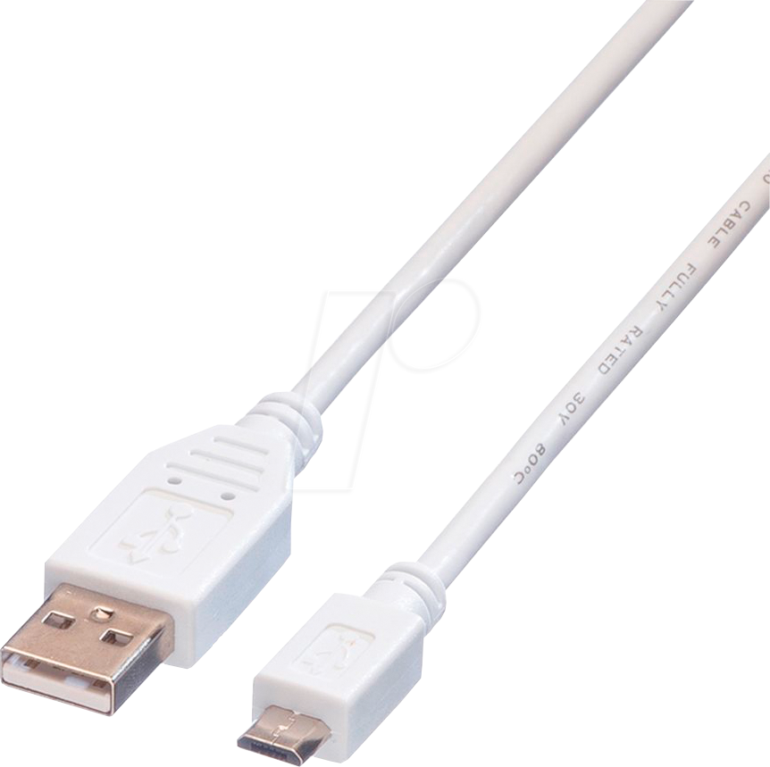 7611990193875 - 11998754 - USB 20 Kabel A Stecker auf Micro-B Stecker 08 m