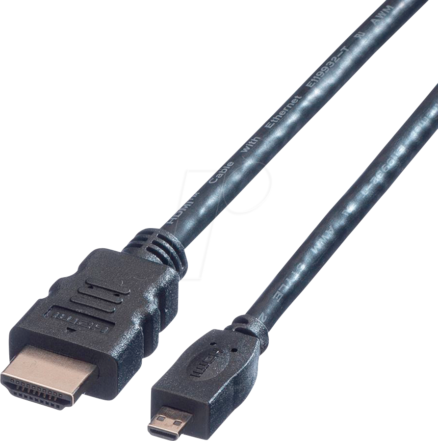 7611990196722 - 11995581 - HDMI-A Stecker > HDMI Micro-D Stecker mit Ethernet 2 m