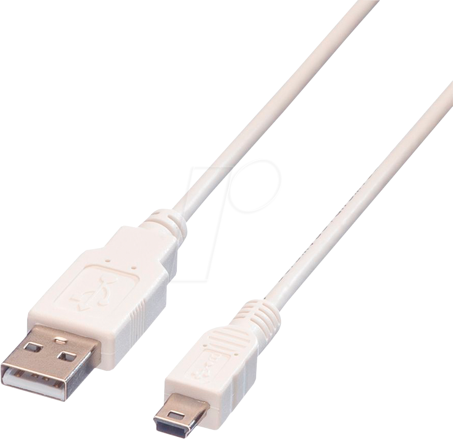 7611990196739 - USB-Kabel usb 20 usb-a Stecker USB-Mini-A Stecker 080 m Weiß Geschirmt 11998708 - Value 7611990196739 - USB-Kabel usb 20 usb-a Stecker USB-Mini-A Stecker 080 m Weiß Geschirmt 11998708 - Value