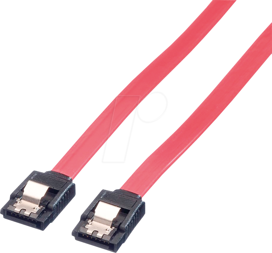 7611990197859 - 11991550 - Kabel SATA 6 Gb s Bu > SATA Bu 50 cm rot Metall