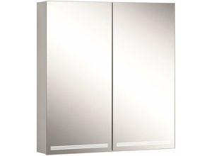 7612966388493 - Graceline led Lichtspiegelschrank 2 Doppelspiegeltüren 70x70x12cm 116470 Ausführung CH-Norm Korpus silber eloxiert - 1164700150 - Schneider