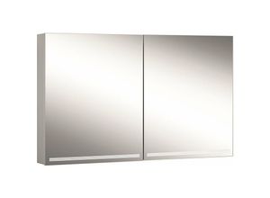 7612966388622 - Graceline led Lichtspiegelschrank 2 Doppelspiegeltüren 120x70x12cm 116520 Ausführung EU-Norm Korpus silber eloxiert - 1165200250 - Schneider