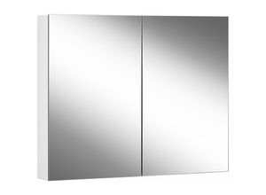 7612966402014 - Easy Line Comfort Spiegelschrank 2 Doppelspiegeltüren 80x70x12cm 177080 Ausführung EU-Norm Korpus weiss - 1770800202 - Schneider