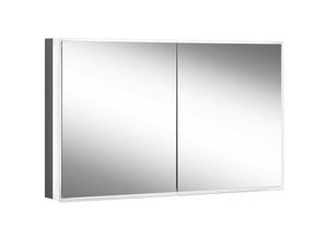 7612966420933 - Premium Line Superior led Lichtspiegelschrank 2 Doppelspiegeltüren 1225x736x167cm 181120 Ausführung EU-Norm Korpus schwarz matt