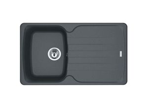 7612981857042 - Antea Spüle azg 611 860x500mm Siebkorb als Drehknopfventil reversibel Graphit - Franke