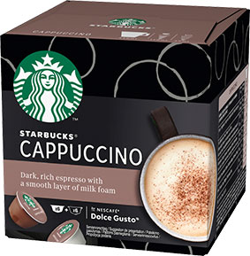 7613036943659 - DOLCE GUSTO® STARBUCKS® Cappuccino Balanced & Frothy Kaffeekapseln mild 6 Portionen 7613036943659 - DOLCE GUSTO® STARBUCKS® Cappuccino Balanced & Frothy Kaffeekapseln mild 6 Portionen